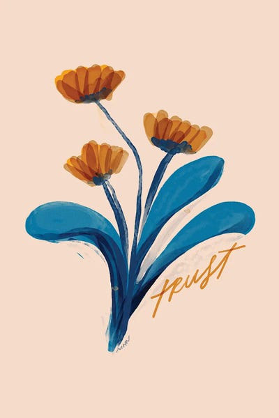 Trust Flowers by Morgan Harper Nichols metal wall art