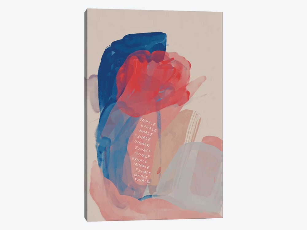 Inhale Exhale Abstract by Morgan Harper Nichols 1-piece Canvas Art Print