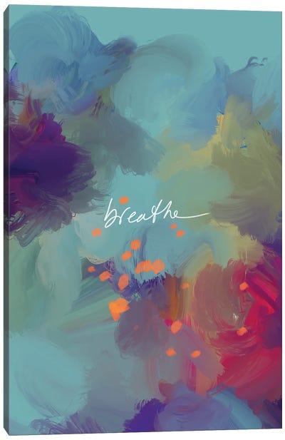 Breathe 1 Canvas Art Print - Inspirational Art