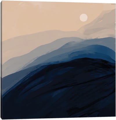 Blue Sunrise Canvas Art Print