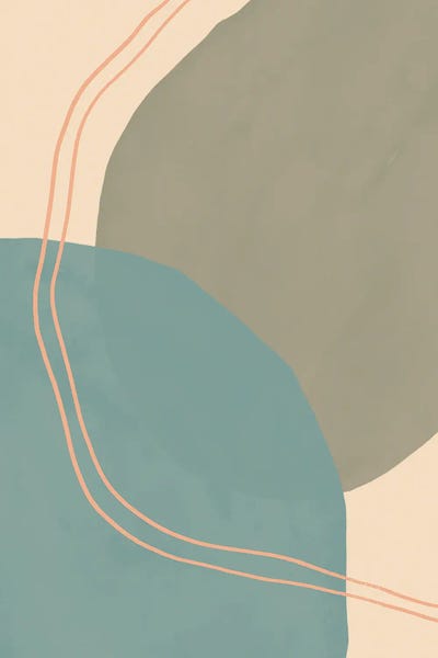 Blue Green Abstract by Morgan Harper Nichols metal wall art