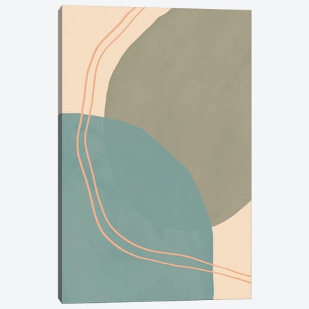 Blue Green Abstract Canvas Print #MNH85} by Morgan Harper Nichols Canvas Art
