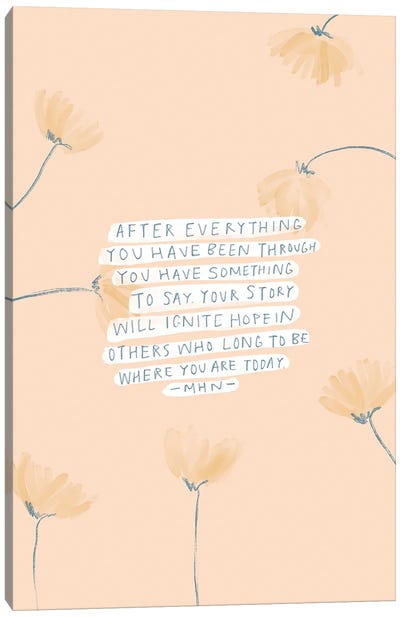 After Everything That Happened Canvas Art Print - Mental Health Awareness