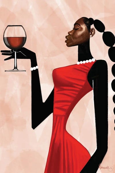 Wine: Toast (Woman) by Manasseh Johnson