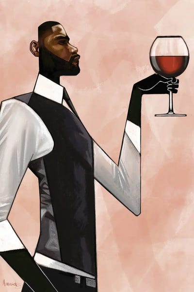 Wine: Toast (Man) by Manasseh Johnson