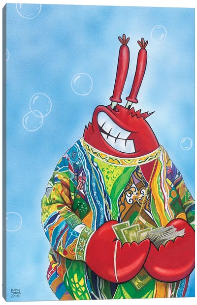 Krabbie Smalls Canvas Art Print - SpongeBob SquarePants (TV Show)