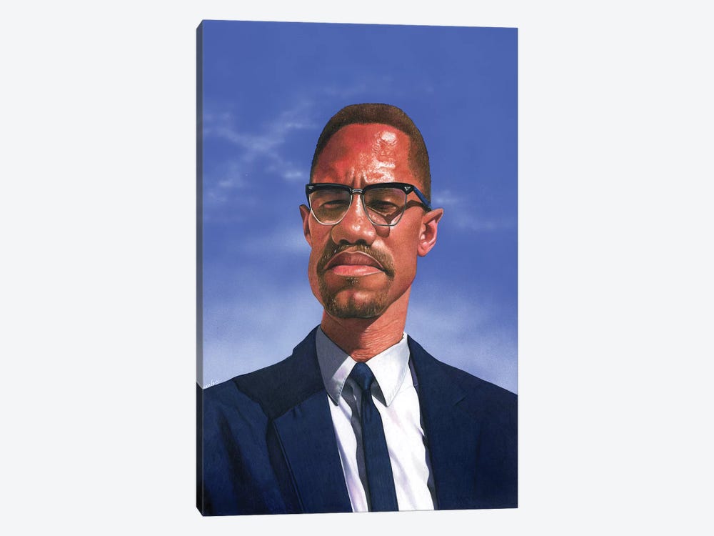 Malcolm X by Manasseh Johnson 1-piece Art Print