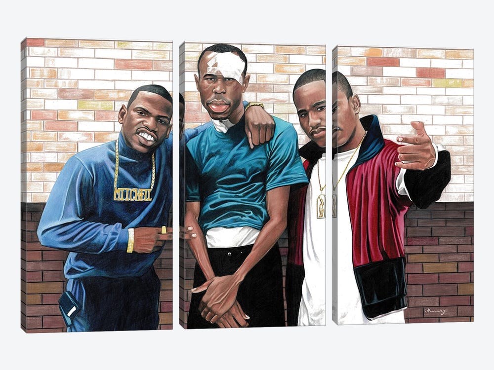Paid In Full by Manasseh Johnson 3-piece Canvas Artwork
