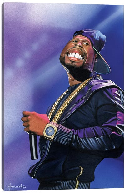 50 Cent Canvas Art Print - Black History Month