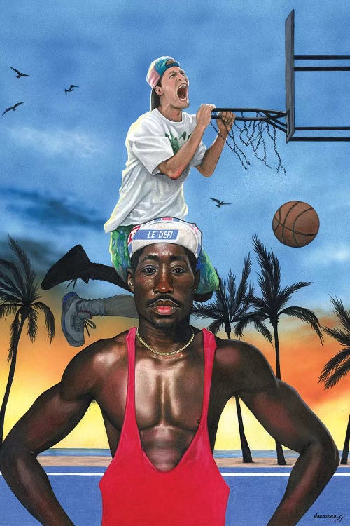 White Men Can't Jump by Manasseh Johnson wall art