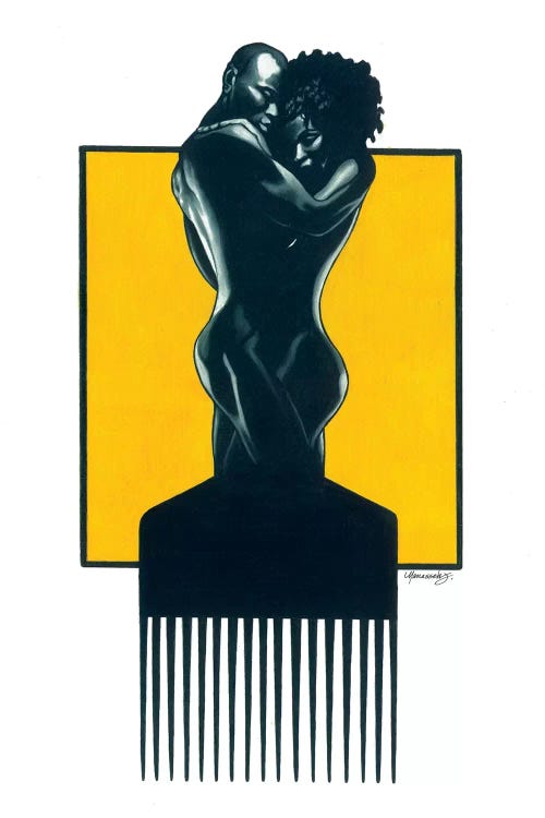 Afropick Couple by Manasseh Johnson wall art