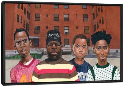Boyz N Da Hood (Hiphop Legends) Canvas Art Print - Music Art