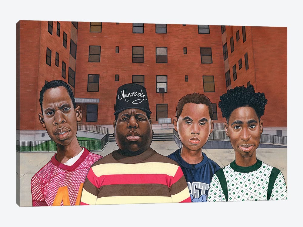 Boyz N Da Hood (Hiphop Legends) by Manasseh Johnson 1-piece Art Print