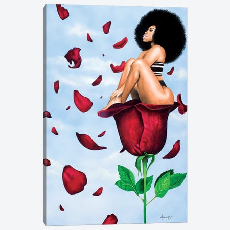 Afroses Canvas Print #MNJ3} by Manasseh Johnson Canvas Artwork
