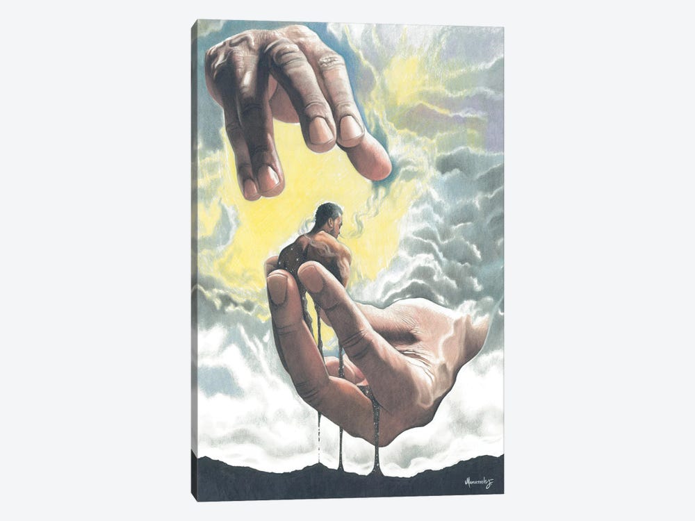 Creation Of Man by Manasseh Johnson 1-piece Canvas Wall Art