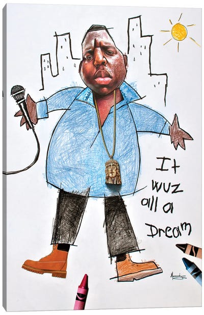 It Wuz All A Dream Canvas Art Print - Rap & Hip-Hop Art