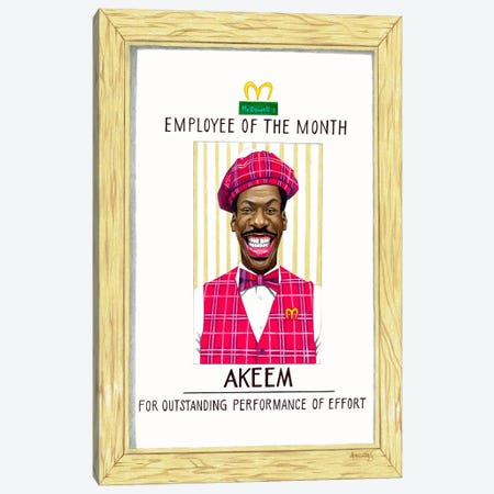 Akeem, Employee Of The Month Canvas Print #MNJ4} by Manasseh Johnson Canvas Print