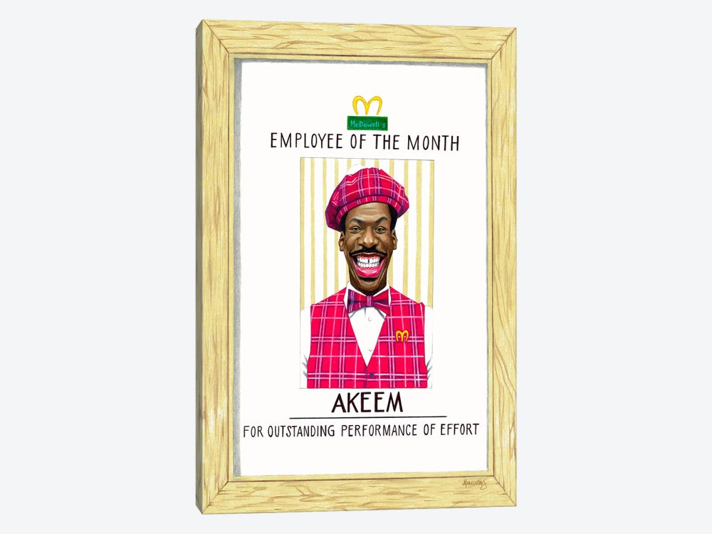 Akeem, Employee Of The Month by Manasseh Johnson 1-piece Canvas Print