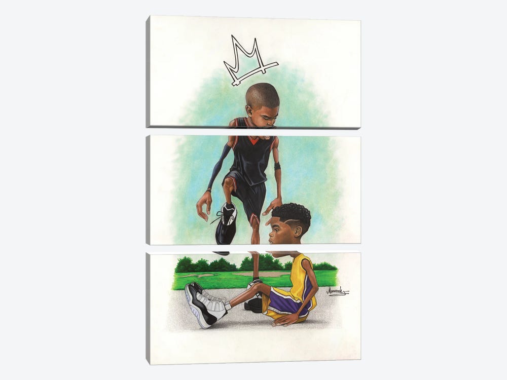 Iverson Kid by Manasseh Johnson 3-piece Canvas Wall Art