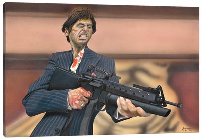 Say Hello Canvas Art Print - Al Pacino