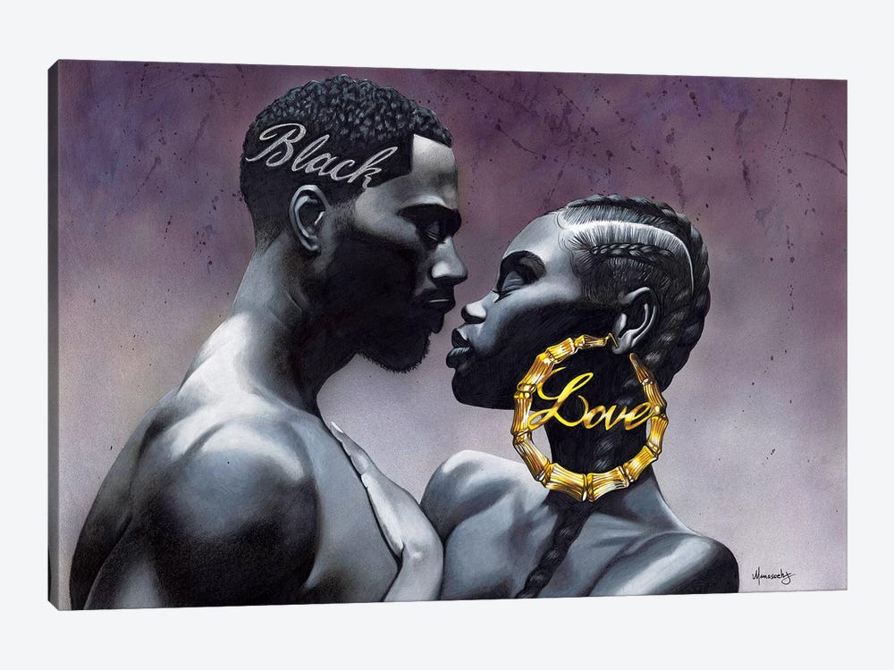 Black Love by Manasseh Johnson 1-piece Canvas Art