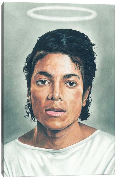 Holy Mike Canvas Art Print - Michael Jackson