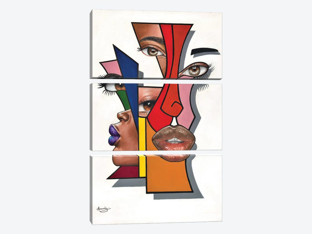 Untitled by Manasseh Johnson 3-piece Canvas Art