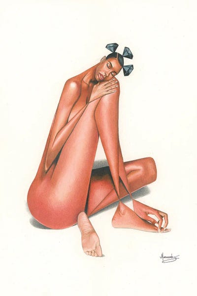 Black Diamond (Peace) by Manasseh Johnson canvas print