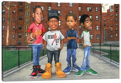 Boyz In The Hood 2.0 Canvas Art Print - Manasseh Johnson