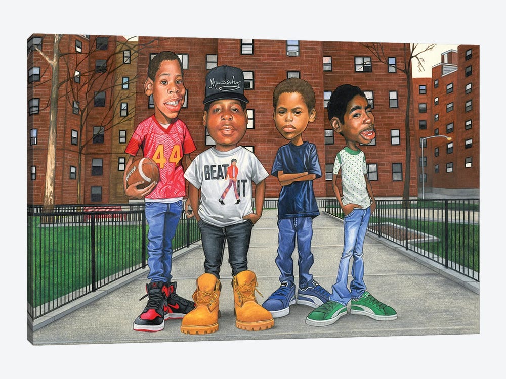 Boyz In The Hood 2.0 by Manasseh Johnson 1-piece Canvas Wall Art