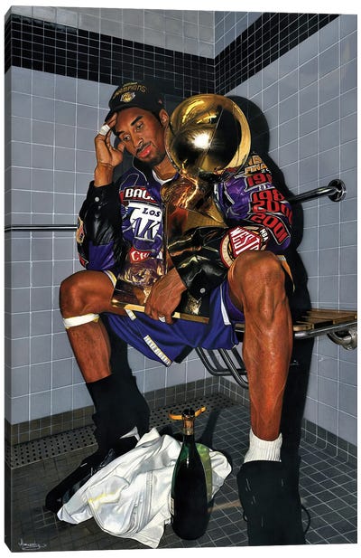 Kobe Chip '01 Canvas Art Print - Basketball Art