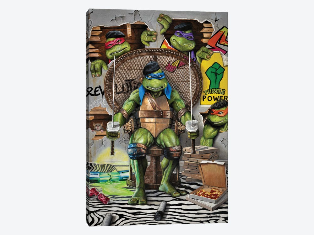 Turtle Power by Manasseh Johnson 1-piece Canvas Art