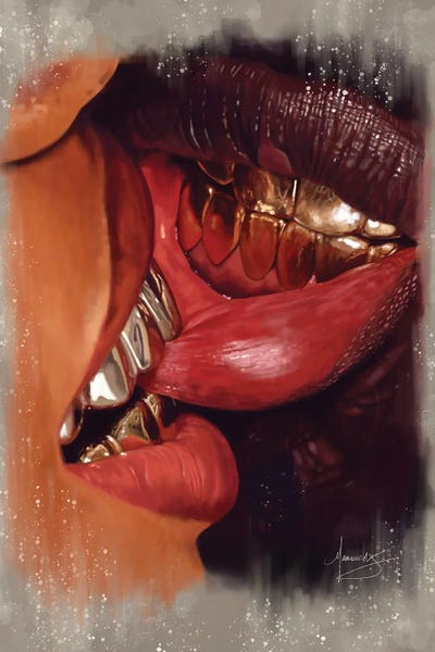 Manasseh Johnson: Lip Bite by Manasseh Johnson
