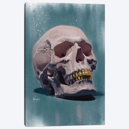 Skull Grill Canvas Print #MNJ90} by Manasseh Johnson Canvas Artwork