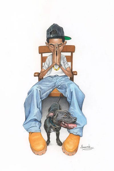 Prayer Kid by Manasseh Johnson canvas print