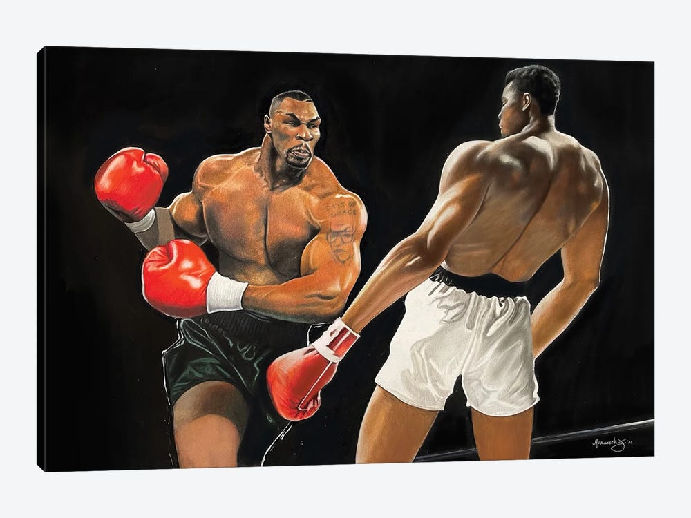 Tyson Vs Ali by Manasseh Johnson 1-piece Canvas Artwork
