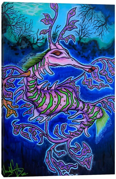 Mr. Dragon Canvas Art Print - Martin Nasim