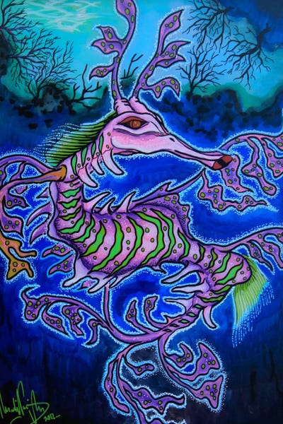 Kids Ocean Life Art: Mr. Dragon by Martin Nasim