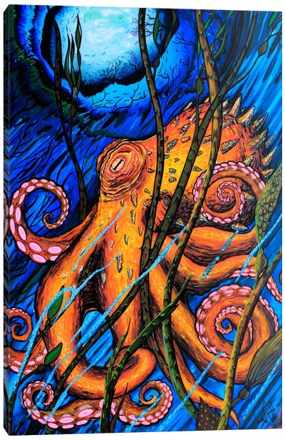 OCTO #2 Canvas Art Print - Octopus Art
