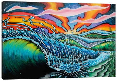 Playa Canvas Art Print - Wave Art