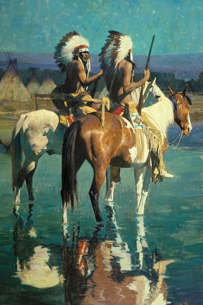 David Mann: Cheyenne Camp by David Mann