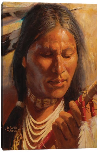 Lakota Spear Canvas Art Print - Native American Décor