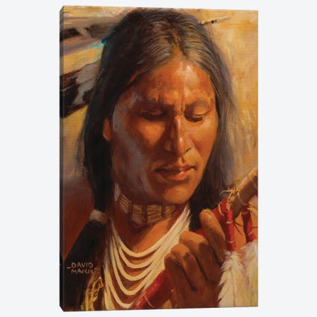 Lakota Spear Canvas Print #MNN25} by David Mann Canvas Wall Art