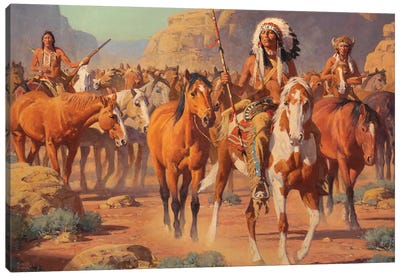 Lost Canyon Canvas Art Print - Native American Décor