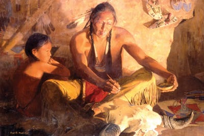 Medicine Lodge by David Mann framed wall art