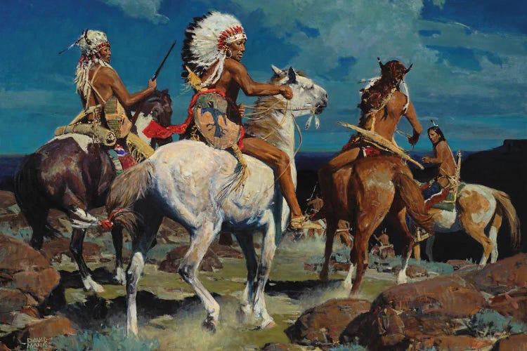 Moon Over High Mesa by David Mann wall art