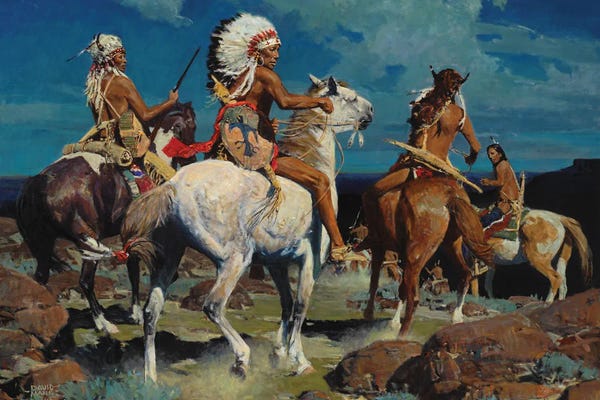 David Mann: Moon Over High Mesa by David Mann