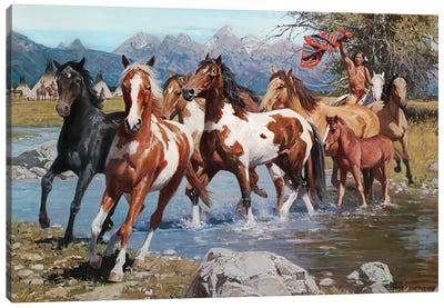 Native Wealth Canvas Art Print - North American Culture