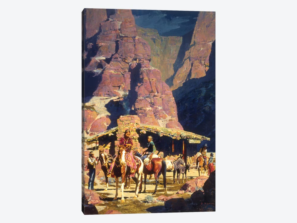Night Trade At Red Rock by David Mann 1-piece Canvas Print