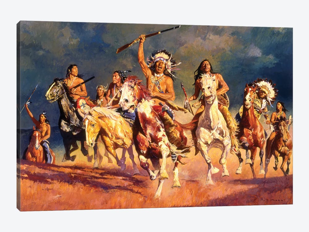 Opening The Fight by David Mann 1-piece Canvas Art